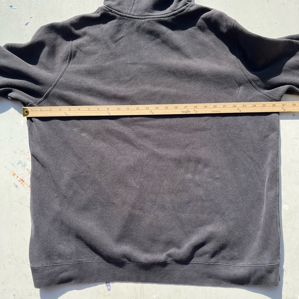 Men's Nike Hoodie Black Swish Logo 2XL Pocket Pullover Cotton Streetwear Active - Picture 9 of 12